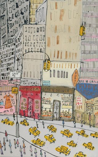 New York City Nyc Art Print, New York Illustration, Nyc Wall Art, 심플한 그림, New York Canvas, City Drawing, Nyc Art, Grand Central, City Illustration