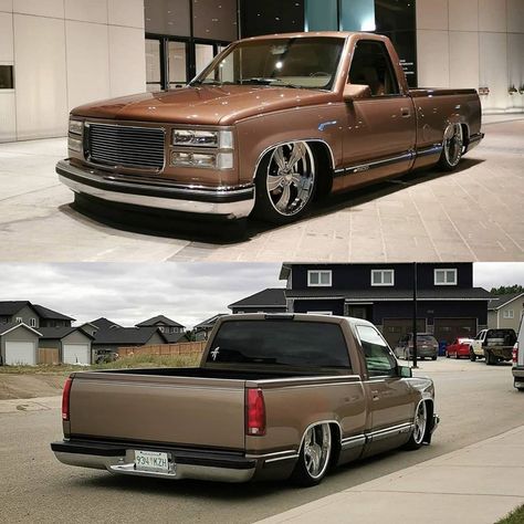 Gmc Sierra Sle, Obs Truck, Chevy Trucks Silverado, Bagged Trucks, Dropped Trucks, Lifted Chevy, Lifted Chevy Trucks, Gm Trucks, Air Ride