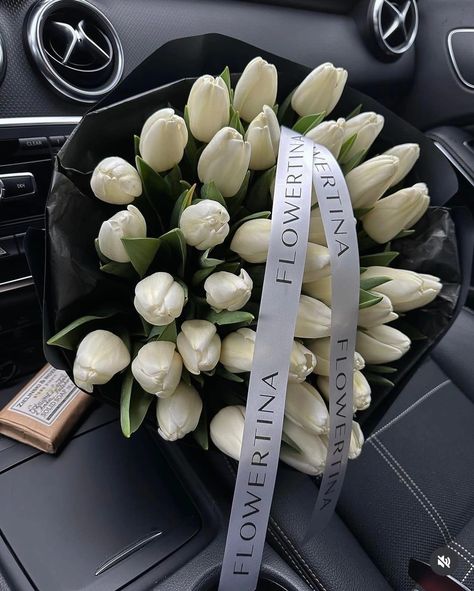 Fancy Flowers, Fresh Flower Bouquets, Boquette Flowers, Flower Gift Ideas, Nothing But Flowers, Flower Therapy, White Tulips, Beautiful Bouquet Of Flowers, White Peonies