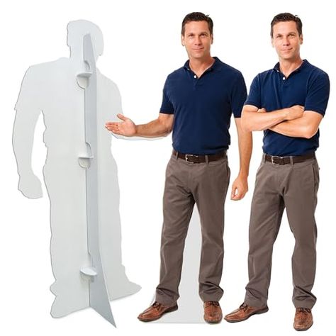 Generic Custom Life Size Cardboard Cutout - 2 Material Options, 1-8 ft - Personalized High Resolution Stand Up | Upload Photo - Perfect Decor for Wedding, Graduation, Birthday, PPUVTLCUTOPTOPT1PCBRDG Life Size Cardboard Cutout, Decor For Wedding, Cardboard Cutout, Action Poses, Life Size, Stand Up, High Resolution, Resolution, Birthday