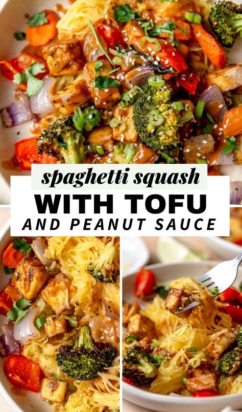 Plant Based Spaghetti Squash Recipes, Spaghetti Squash Vegan Recipes, Butternut Squash Vegan Recipes, Spaghetti Squash Recipes Vegetarian, Vegan Spaghetti Squash Recipes, Spaghetti Squash Vegan, Tofu Spaghetti, Veggie Spaghetti Sauce, Spaghetti Squash Spaghetti