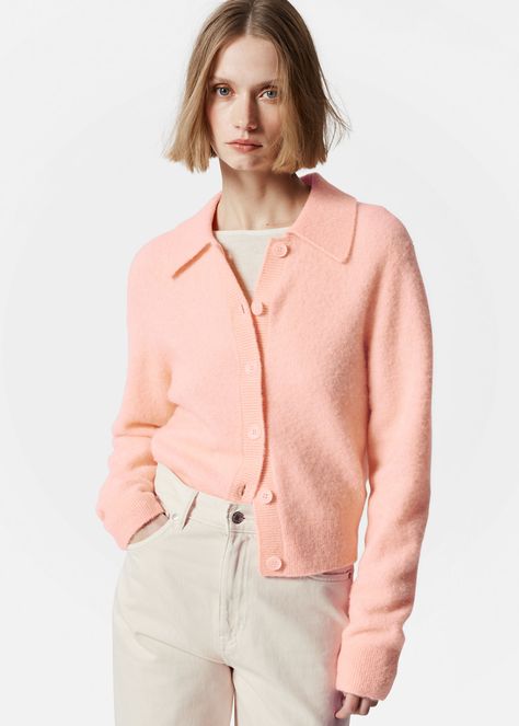 Collared Knit Cardigan - Peach - & Other Stories