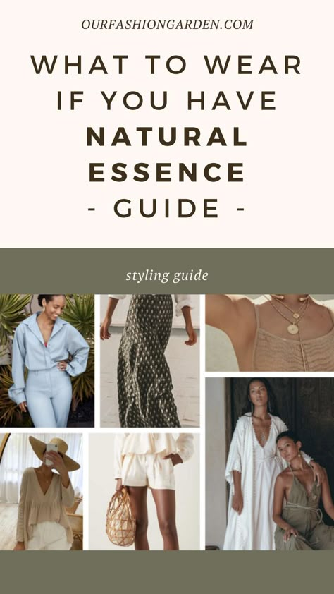 Do you have it? Natural Classic Essence Outfits, Soft Dramatic Kibbe Outfit Ideas, Soft Dramatic Natural Essence, Kibble Natural Style, Natural Essence Kitchener Outfits, Soft Classic With Natural Essence Style, Minimal Romantic Style, Pure Natural Kibbe Outfits, Soft Natural Casual Outfit