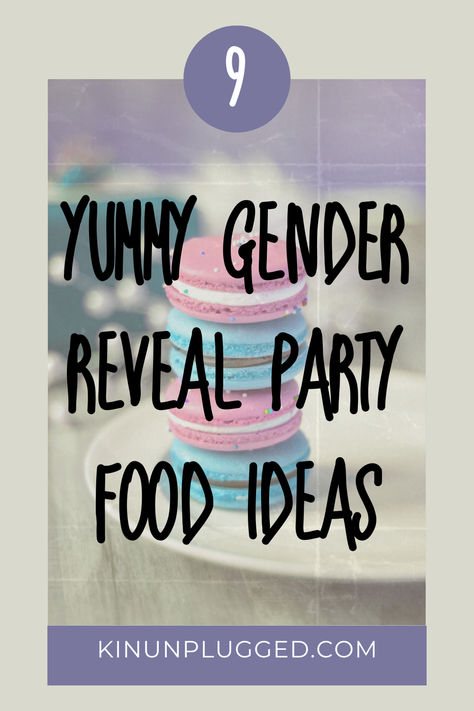 Organzing a gender reveal? Click through for fun gender reveal party food ideas. You’ll also get drink and dessert suggestions! Gender Reveal Party Ideas Food, Gender Reveal Menu Ideas, Gender Reveal Food Ideas Meals, Gender Reveal Ideas For Party Food, Gender Reveal Foods, Gender Reveal Food Ideas Appetizers, Gender Reveal Food Ideas, Reveal Party Food Ideas, Gender Reveal Party Food Ideas