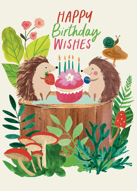 Sharon Montgomery | Advocate Art Wolf Magic, Happy Birthday Illustration, Birthday 2023, Happy Birthday Art, Greeting Card Art, Birthday Illustration, Draw Ideas, Birthday Book, Bee Birthday