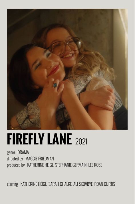 Firefly Lane Poster, Firefly Lane Aesthetic, Hygge Movies, Ben Lawson, Tv Show Posters, Glasgow Girls, Show Posters, Firefly Lane, Series Posters