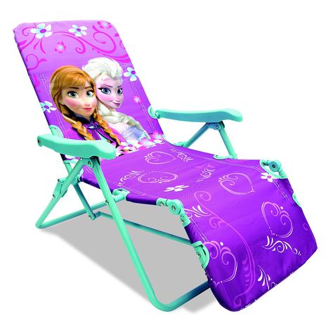 Disney Frozen Lounge Chair - Kids Only - Toys "R" Us Baby Doll Diaper Bag, Elsa Birthday Party, Disney Princess Toys, Disney Frozen Birthday, Cool Fidget Toys, Folding Beach Chair, Princess Toys, Toddler Chair, Kids Only