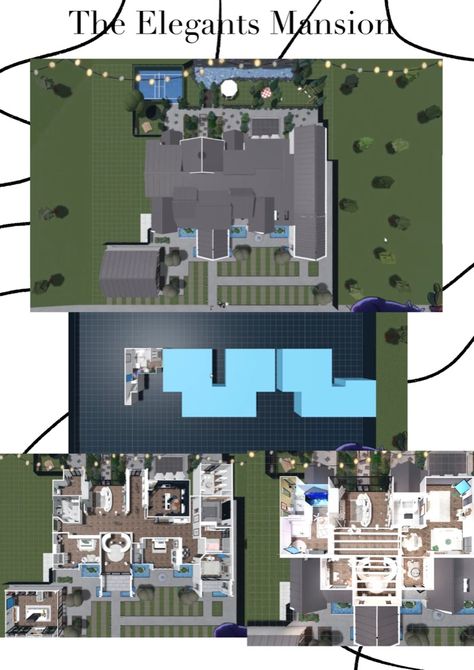 iicotten Cloud Build Layouts photos - Google Drive Iicottencloud House Layout, Bloxburg Blueprints, Bloxburg Home Layout, Modern Farmhouse Layout, Elegant Mansion, Bloxburg Layout, Building Hacks, Farmhouse Layout, Bloxburg Building