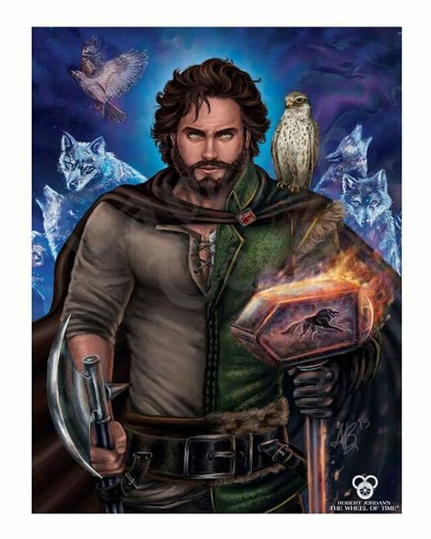 Perrin Perrin Aybara, Leather Cloak, Wheel Of Times, Wheel Of Time Books, Wolf King, Robert Jordan, 16x20 Poster, Wheel Of Time, Book Artwork