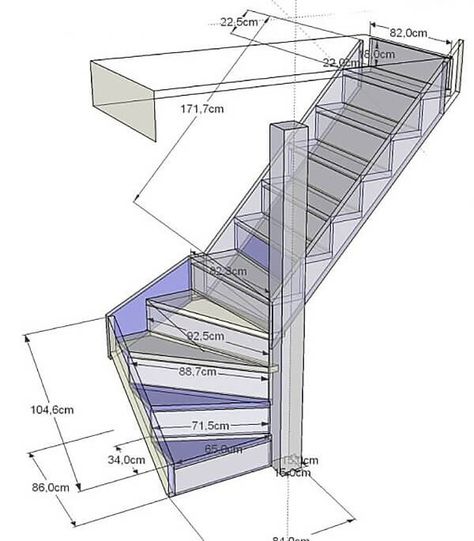 Useful Information About Staircase And Their Details - Engineering Discoveries Scale Loft, درج السلم, Tiny House Stairs, Attic Ladder, Attic Loft, Construction Engineering, Building Stairs, Loft Stairs, Stairway Design