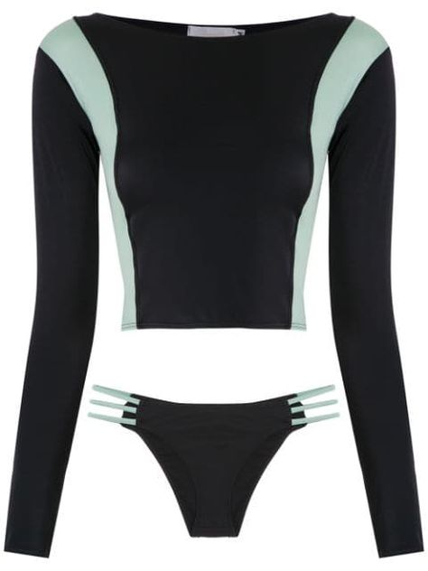 Surf Clothes Women, Long Sleeve Swimsuit Top, Brazilian Clothes, Long Sleeve Swim Top, Long Sleeve Bathing Suit, Long Sleeve Swimsuit, Women's Blazers, Surf Outfit, Swimming Outfit