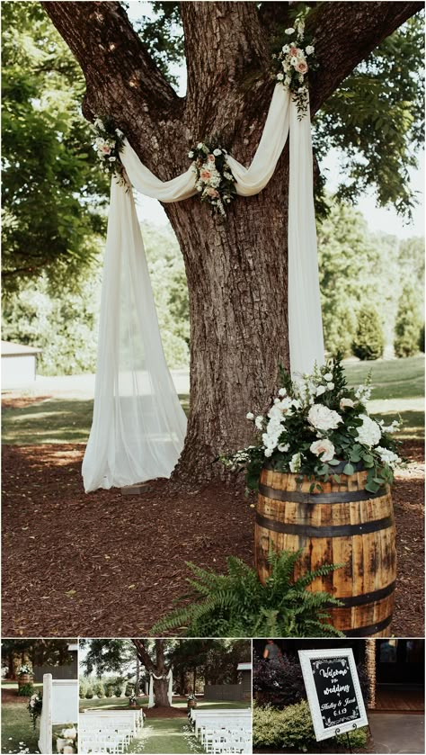 Casual Farm Wedding, Outdoor Field Wedding, Open Field Wedding, Arbor Flowers, Outdoor Farm Wedding, Farm Wedding Decorations, Wedding Venue Outdoor, Farm Wedding Ceremony, Farm Wedding Reception