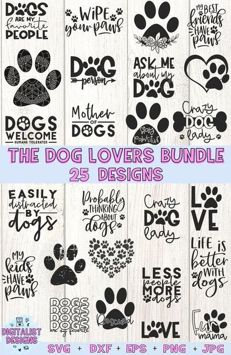 Farm Animal Cricut Projects, Free Dog Svg Files For Cricut, Dog Svg Free Files For Cricut, Dog Tumbler Ideas, Dog Silhouette Printable, Cricut Dog Projects, Pets Quotes, Svg Designs Free, Cricut Quotes