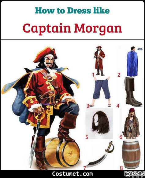 Pirate Coat Male, Red Pirate Coat, Captain Morgan Costume, Pirate Men, Pirate Makeup, Enchantment Under The Sea, Pirate Coat, Captain Morgan Rum, Mustache And Goatee