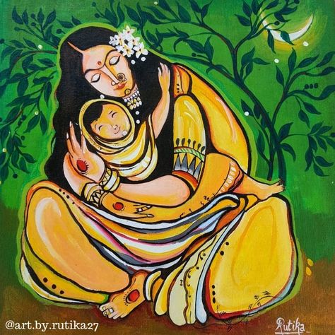 #canvasartwork #canvaspainting #art #aryclicpainting #love #pinterest Unique Mother's Day Painting, Mother Child Painting, Mother And Baby Paintings, Mother And Child Drawing, Mother And Child Painting, Meaningful Paintings, Child Painting, Mother Painting, Canvas Art Painting Abstract