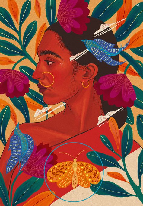 Spirit Animals :: Behance National Institute Of Design, Modern Indian Art, Indian Illustration, South Asian Art, Spirit Animals, Amazing Art Painting, Mural Art, Animation Film, Ahmedabad