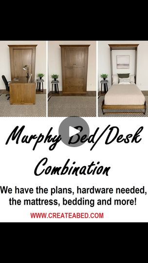 23K views · 69 reactions | From a piece of accent furniture to a desk to a bed, in just minutes. We have all needed to DIY this functional Murphy bed, ideal for any room in your... | By Create-A-Bed | Facebook Space Saver Bed, Build A Murphy Bed, Hgtv House, Murphy Bed Diy, Fixer Upper Style, Murphy Beds, Bed Diy, Tiny House Movement, Wall Bed