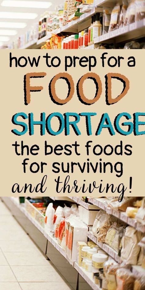 Food Shortage, Emergency Preparedness Food Storage, Survival Food Storage, Survival Skills Emergency Preparedness, Emergency Preparedness Food, Emergency Food Storage, Emergency Food Supply, Meals To Make, Emergency Preparedness Kit