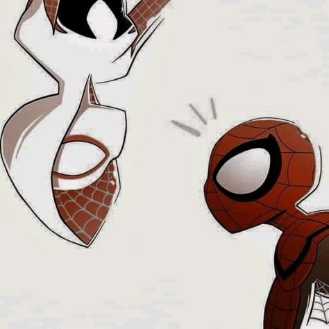 Spiderman Painting, Spiderman And Spider Gwen, Spiderman Drawing, Image Couple, Man Cartoon, Spiderman Art Sketch, Hello Kitty Drawing, Marvel Spiderman Art, Hello Kitty Iphone Wallpaper