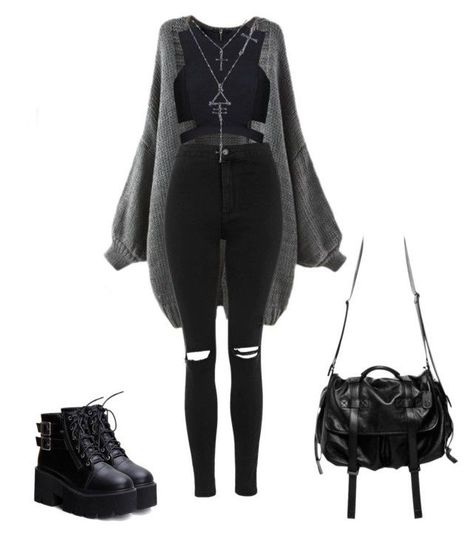 Cute Casual Black Outfits, Dark Wardrobe Aesthetic, Comfortable Concert Outfit Ideas, Cozy Punk Outfits, Black Cat Outfit Ideas, Casual Goth Clothes, Goth Outfits Dress, Goth Outfits Girl, Fancy Grunge Outfits