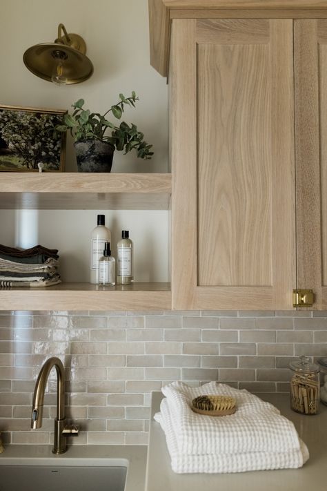 James May Homes, Modern Coastal Interior Design, New Home Ideas, James May, Home Bunch, Laundry Mud Room, Backsplash Tile, Laundry Room Design, Living Room Design