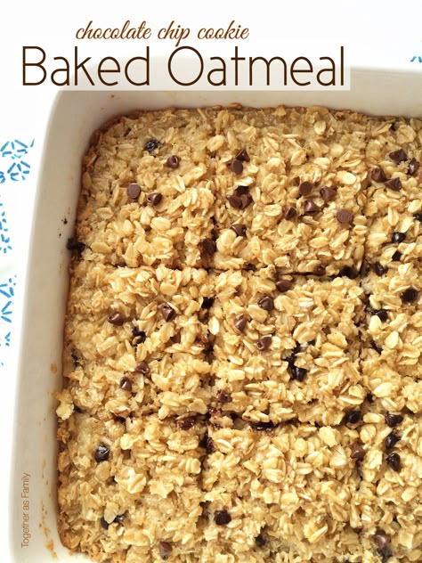 Cookie Baked Oatmeal, Pecan Cinnamon Rolls, Frozen Bread Dough, Baked Oatmeal Recipes, Caramel Pecan, Oatmeal Breakfast, Baked Oats, Chocolate Chip Oatmeal, Baked Oatmeal