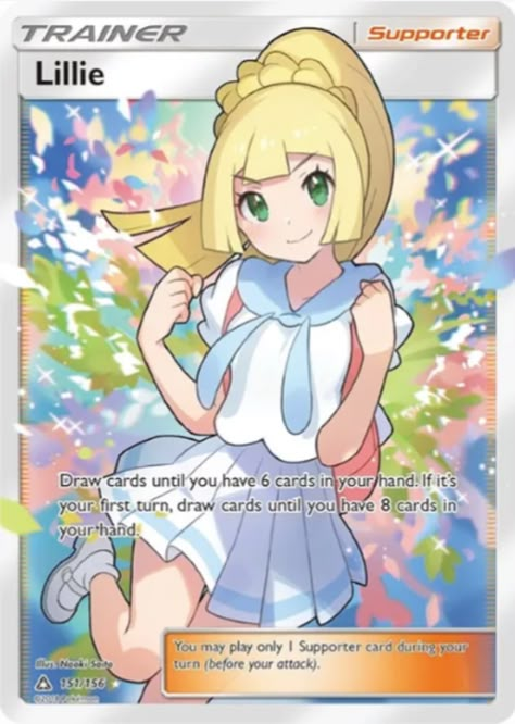 Full Art Pokemon Cards, Naoki Saito, Pokemon Trainer Card, Pokemon Outfits, Pokemon Full Art, Pokemon Lillie, Cool Pokemon Cards, Tcg Cards, Type Pokemon