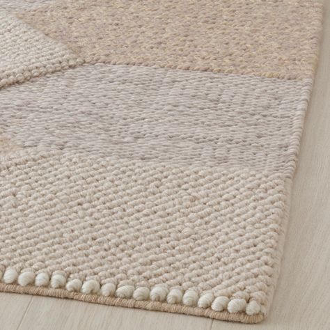 Studio - IKEA Flatwoven Rug Living Room, Area Rug For Beige Couch, Ikea Rugs Living Room, Rug Under Couch Placement, Mid Century Modern Rugs Living Rooms, Japandi Rug, Coastal Renovation, Beige Rug Living Room, Living Room Rug Placement