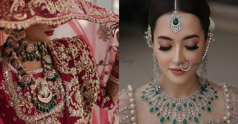 Surreal Green Jewellery We Spotted on Real Brides Green Jewellery, Maroon Outfit, Wedding Planning Websites, Amazing Weddings, Wedding Look, Bridal Makeup Artist, Green Jewelry, Wedding Jewellery, Large Weddings