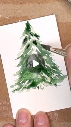 Holiday Cards Handmade Watercolor, Diy Christmas Watercolor Art, Colorful Christmas Painting, How To Watercolor Paint Beginner, Watercolor Winter Trees, Winter Wall Art Diy, Watercolor Christmas Cards Tutorial How To Paint, Christmas Tree Card Ideas, Watercolor Holiday Card Ideas