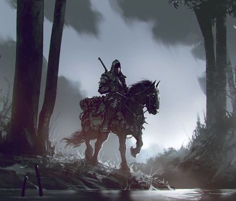 Masked Warrior, Knight On Horseback, Knight On Horse, Fantasy Witch, Horse Wallpaper, Horse Artwork, Image Nature, Picture Beautiful, Grey Art