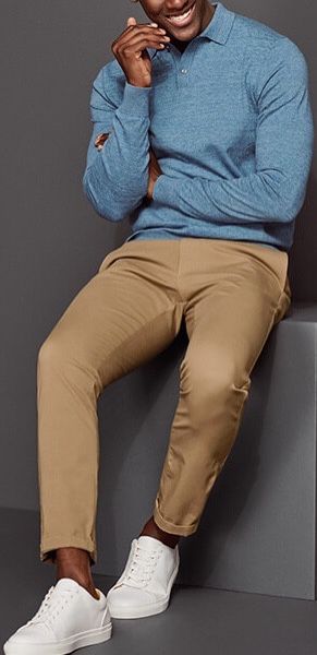 Light Brown Chinos Men Outfits, Brown Chinos Men Outfits Casual, Tan Chinos Men Outfits, Light Brown Pants Outfit Men, Tan Pants Outfit Men, Khaki Men Outfit, Tito Fits, Brown Chinos Men Outfits, Men Chino Outfit