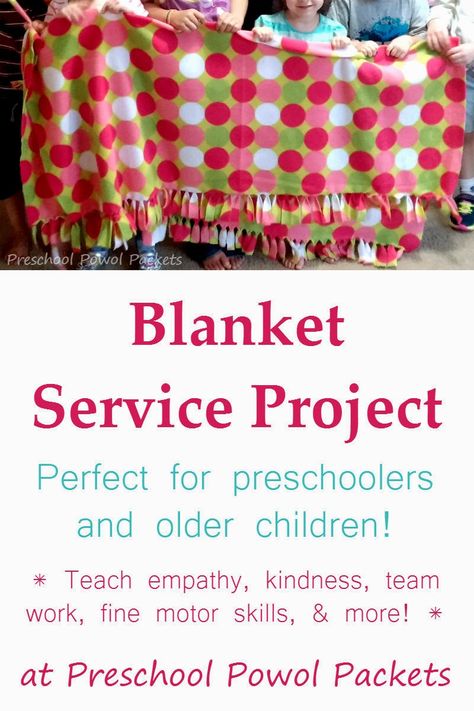 Preschool Service Project: Blankets for Children | Preschool Powol Packets School Classroom Ideas, Projects For School, Service Learning Projects, Service Projects For Kids, Community Service Ideas, Kindness Projects, Outreach Ministry, Mission Projects, Volunteer Projects