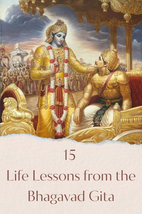 Gain wisdom from the Bhagavad Gita. Embrace life lessons and profound quotes that inspire and guide on the path to a harmonious life. #bhagavadgita #gita #thegita #lifelessons Jnana Yoga, Karma Yoga, Krishna Book, Gita Quotes, Pinup Art, Vedic Art, Krishna Janmashtami, Wonder Women, Krishna Photos