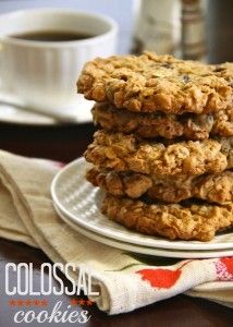 Colossal Cookies Climbing Grier Mountain Colossal Cookies, Chocolate Oat Cookies, Live Well Bake Often, Chunky Peanut Butter, Chocolate Oats, Big Cookie, Oat Cookies, Oatmeal Cookie Recipes, Chewy Chocolate Chip