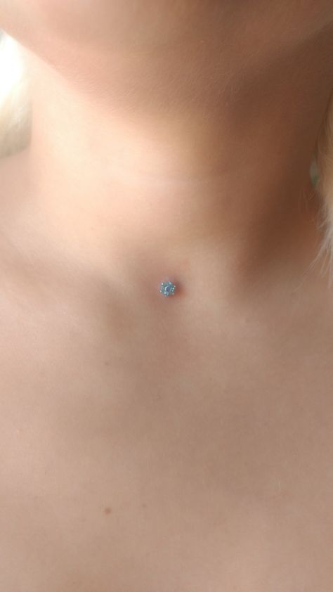 Microdermal Piercing glotis Microdermal Piercing, Piercing Ideas, Belly Button Rings, Piercings, Nose Ring, Quick Saves