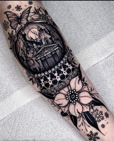 Tattoo Themes For Women, Matching Halloween Tattoos, Edward Scissorhands Tattoo, Lego Tattoo, Sleeve Inspiration, Halloween Tattoos Sleeve, Tim Burton Tattoo, Globe Tattoos, Flash Ideas