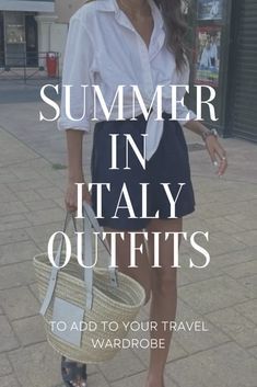 Summer Italy Style, Outfits For Sicily Summer, Wine Tasting In Italy Outfit, Summer Yacht Outfit, Italy Outfits Skirt, Italy August Outfits, What To Wear In Positano Italy, Outfits For Italian Summer, Hot Summer Vacation Outfits