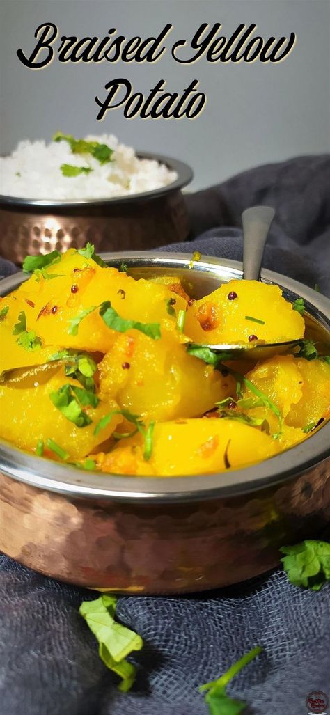 Braised Yellow Potato Recipe: https://youtu.be/dNr7JYJALKo

Braised Yellow Potato is cooked using & fresh green chilies & turmeric powder instead of chili powder or masala. Yellow Potatoes Recipes, Potato Curry Recipe, Potatoes Recipes, Yellow Potatoes, Potato Curry, Potato Recipe, Turmeric Powder, Curry Recipe, Bacon Recipes