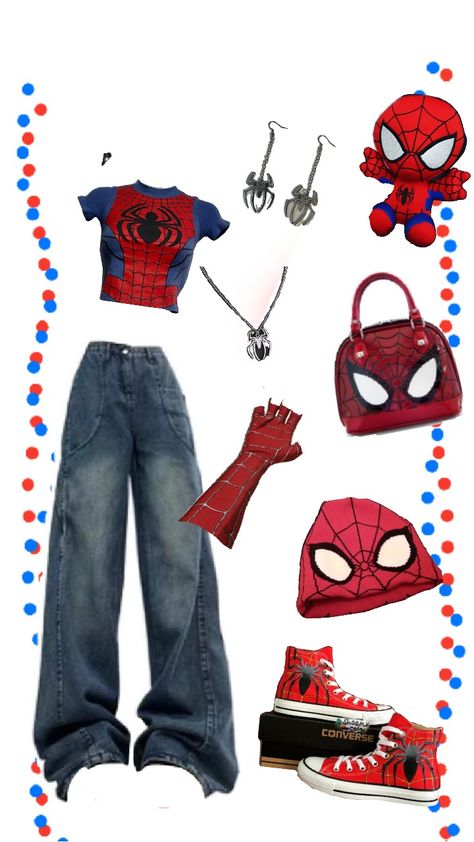 :3 Spider Man Halloween, Comic Con Outfits, Peter Parker Spiderman, Spiderman Costume, Group Costumes, Aesthetic Things, Family Halloween Costumes, Y2k Outfits, Family Halloween