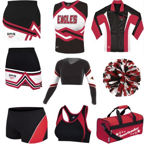 Cheerleading Outfits Aesthetic, Cheer Bag Essentials, Cheer Fits, Cheer Picture Ideas, Outfits For Sports, Dancer Aesthetic, Uniforms Ideas, Cheerleader Girls, School Core