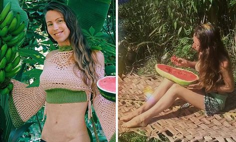 Freelee the Banana Girl, 40, shares her 'insane' daily diet with fans Freelee The Banana Girl, Vegan Ice Cream, Plant Based Eating, Daily Diet, Animal Rights, Vegan Vegetarian, Plant Based, Watermelon, Ice Cream