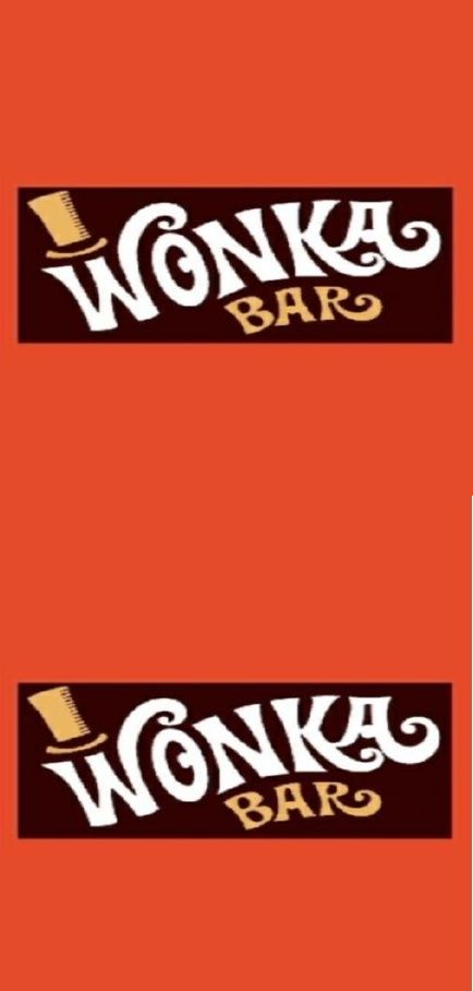 Free Printable Wonka Bar Wrappers Willy Wanka, Willy Wonka Halloween, Wonka Bar, Chocolate Factory Party, Charlie Chocolate Factory, Wonka Chocolate Factory, Wonka Party, Candy Decorations Diy, Willy Wonka Party