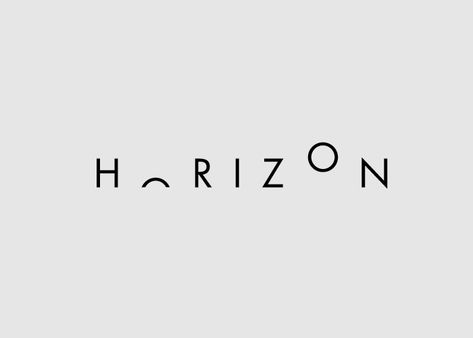 Word as Image: Horizon Logo Intelligent, Typographie Logo, Slim Logo, Alphabet Logo, Visuell Identitet, Logo Word, Typographic Logo Design, Clever Logo, Typo Logo