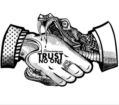 Trust Noone Tattoos, Money Design Art, Skull Artwork Illustrations, Yellow Drawing, Hard Tattoos, Chicano Tattoos Sleeve, Trust People, Grim Reaper Tattoo, Money Tattoo