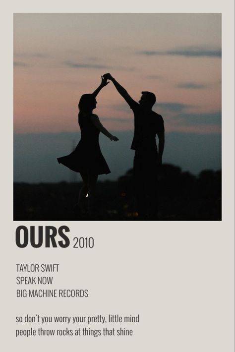 polaroid poster Taylor Swift Our Song, All The Things She Said, Taylor Poster, Song Cards, Taylor Swift Discography, Songs Aesthetic, Song Posters, Ours Taylor Swift, Album Wall