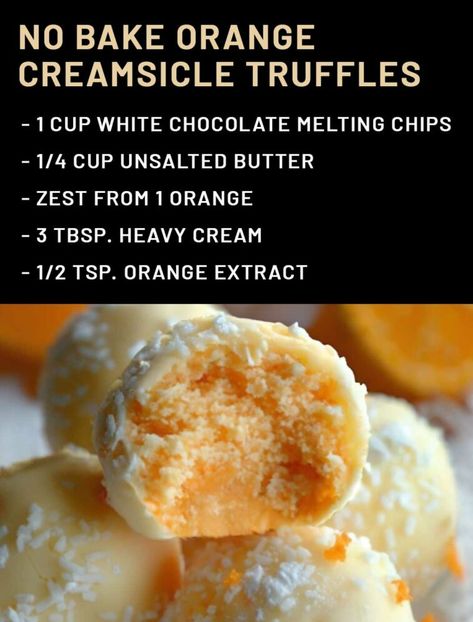 Search Results for “No Bake Orange Creamsicle Truffles” Orange Creamsicle Truffles, Orange Truffles Recipe, Creamsicle Truffles, Orange Truffles, No Bake Truffles, Lemon Truffles, Orange Baking, Orange Food Coloring, Candy Recipes Homemade