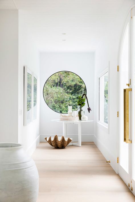 GET THE LOOK ENTRY — THREE BIRDS RENOVATIONS Tropical Homes, Circle Window, Three Birds Renovations, Round Window, Three Birds, 아파트 인테리어, Reno Ideas, Interior Modern, Studio Mcgee