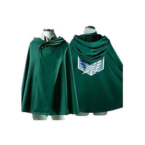 Attack on Titan Shingeki no Kyojin Rivaille Cosplay Costume Cloak... (1240 RSD) ❤ liked on Polyvore featuring costumes, green costumes, green halloween costume, cosplay costumes, cosplay halloween costumes and role play costumes Eren Jaeger Cosplay, Cape Outfit, Soldier Costume, Green Costumes, Cape Costume, Snk Cosplay, Survey Corps, Necklace Pendants, Anime Costumes