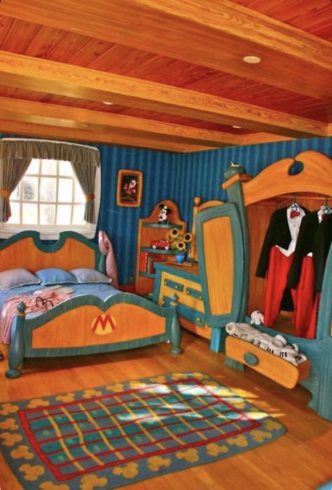 Colorful Dollhouse, Casa Disney, Mickey House, Disney Bedrooms, Disney World Pictures, Aesthetic Interior, Getting Bored, Disney Images, Disney Home